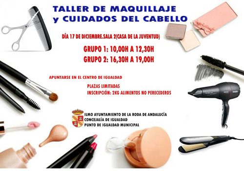 TALLER MAQUILLAJE Y CUIDADOS DEL CABELLO PEQUEÑO
